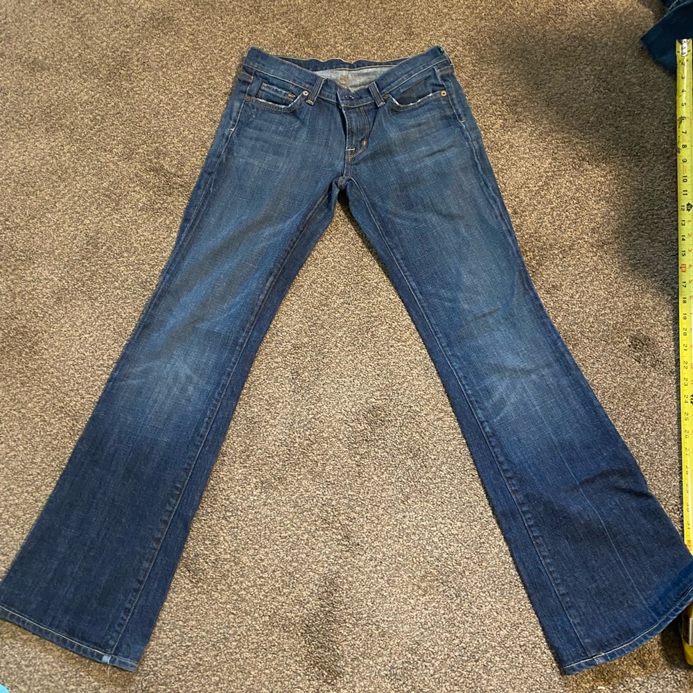 Womens Citizens of humanity low rise boot cut jeans